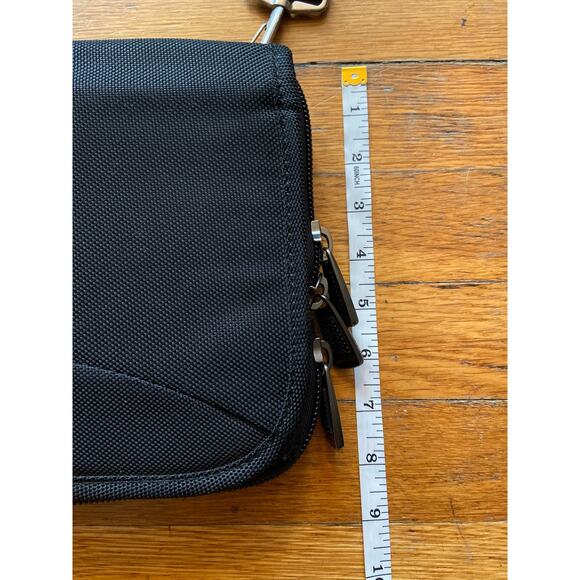 MOBIL IT Slim Black Expandable Tech Crossbody Bag sz OS - Picture 11 of 14